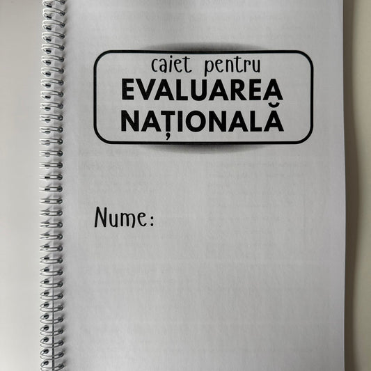 Caiet Evaluarea Națională 50 file (cu formule)