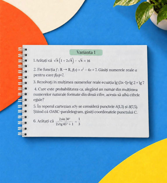 Math Shots - Subiectul 1 BAC