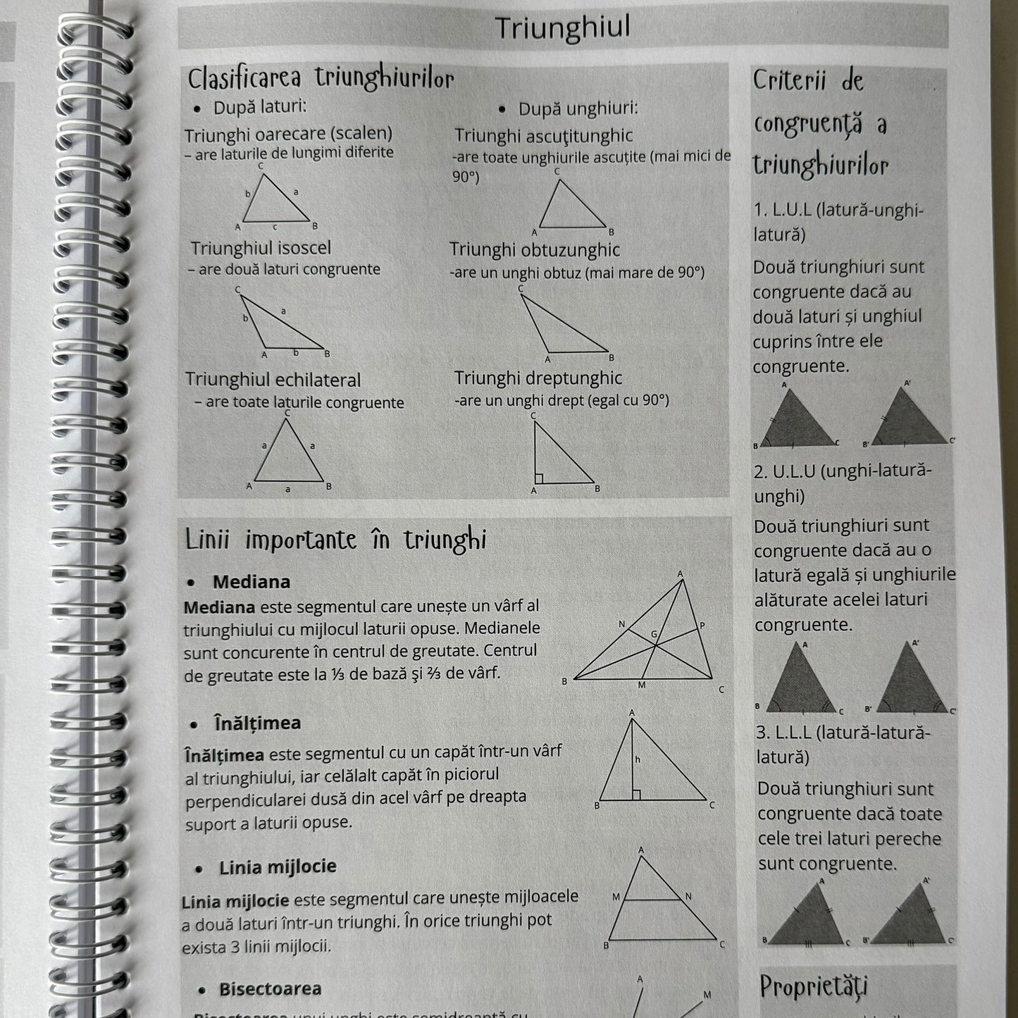 Caiet Evaluarea Națională 50 file (cu formule)