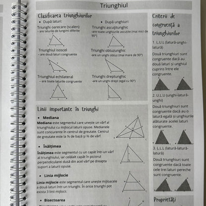 Caiet Evaluarea Națională 50 file (cu formule)