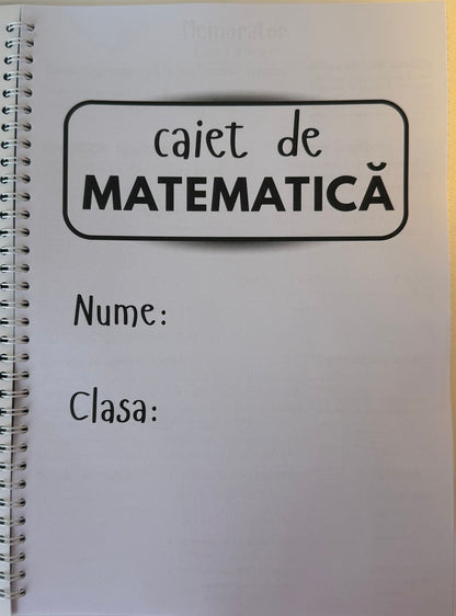 Caiet clasa a X-a 50 file (cu formule)