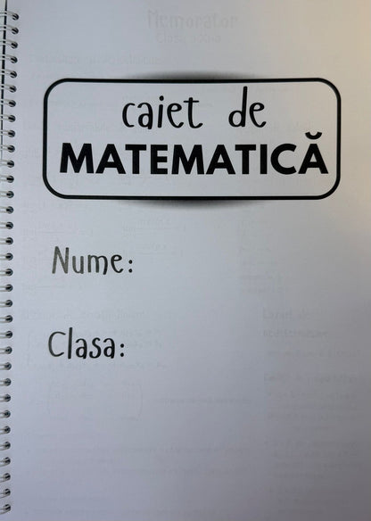 Caiet clasa a XI-a 50 file (cu formule)