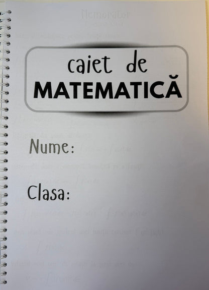 Caiet clasele IX - XII 50 file (cu formule)