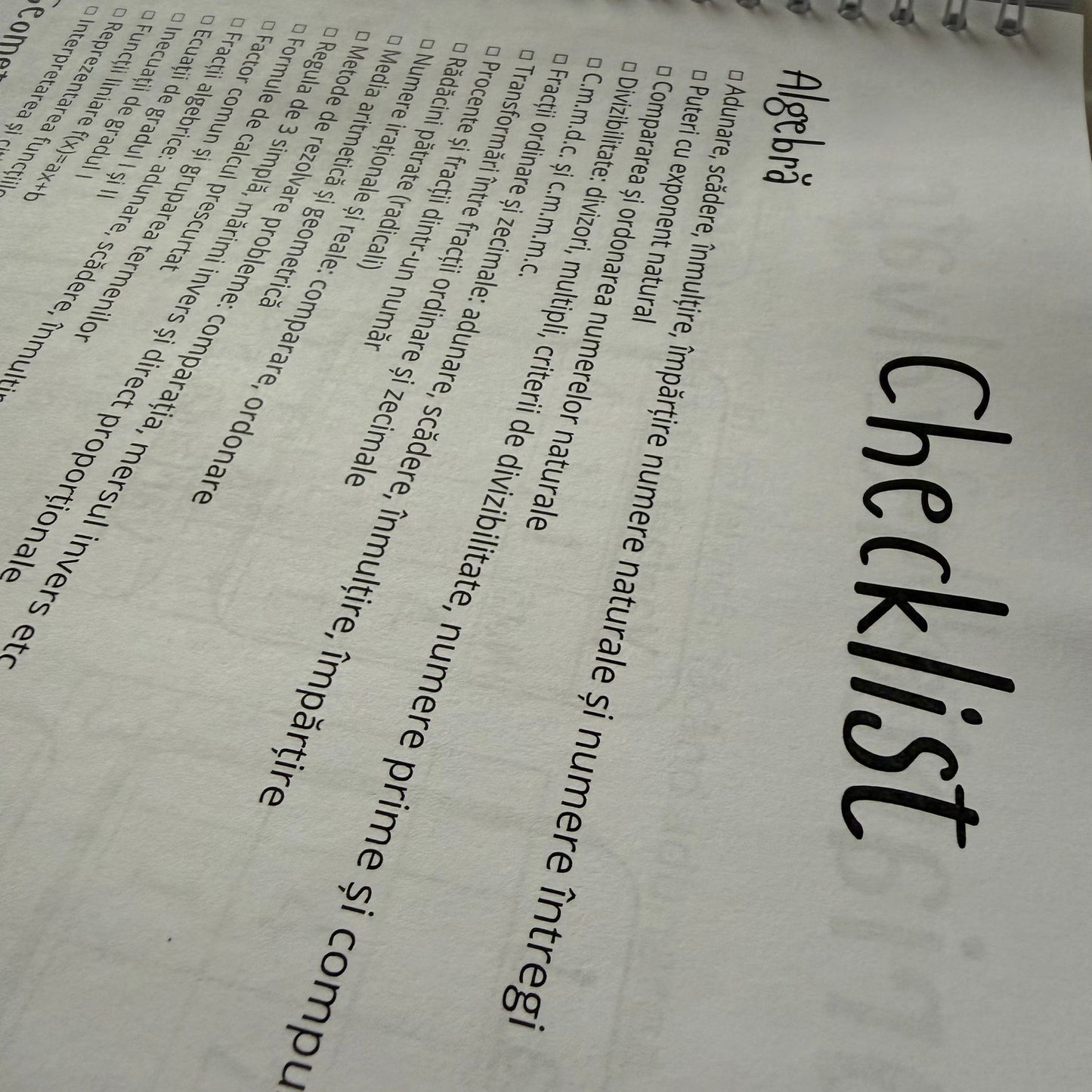 Caiet Evaluarea Națională 50 file (cu formule)