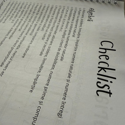 Caiet Evaluarea Națională 50 file (cu formule)