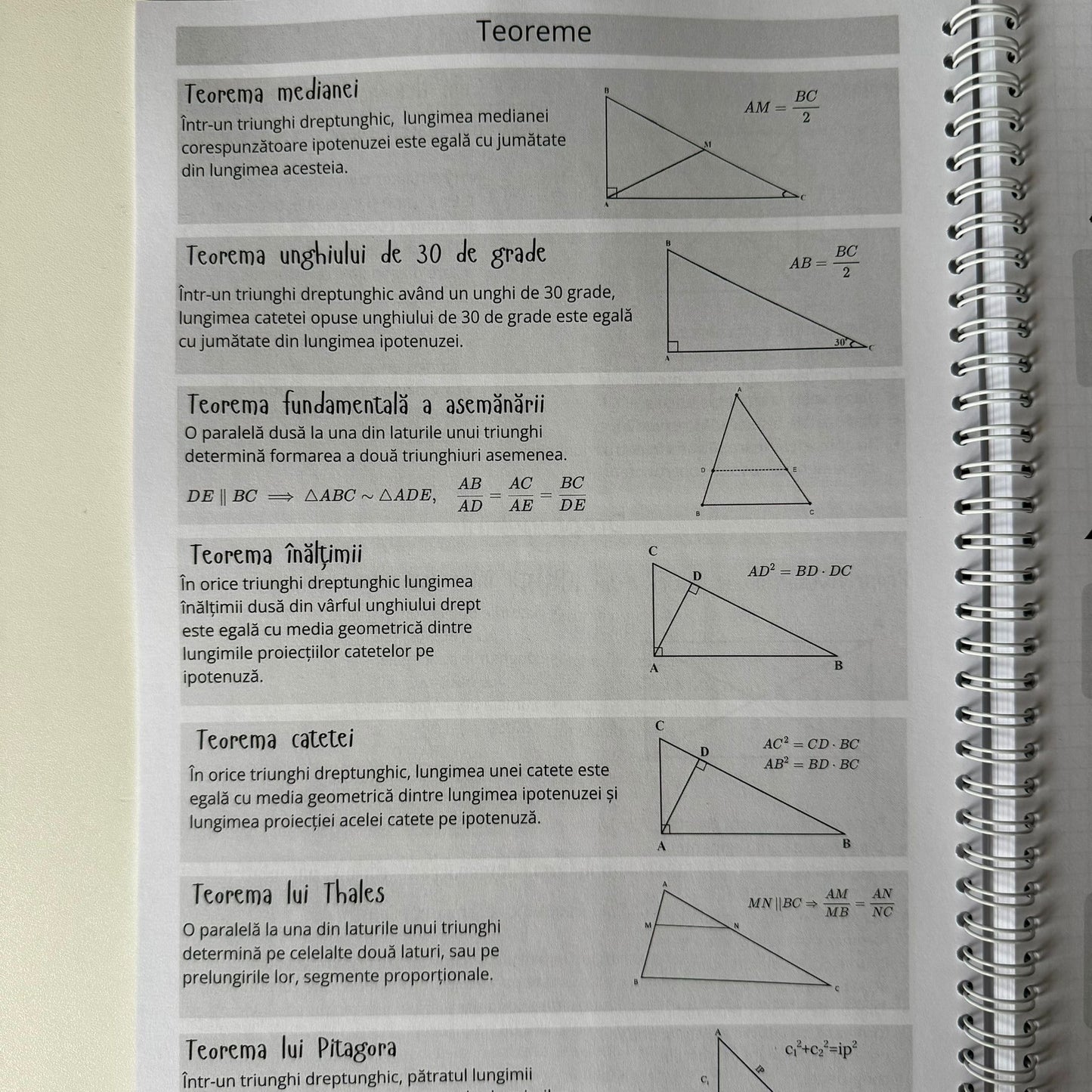 Caiet Evaluarea Națională 50 file (cu formule)