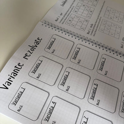 Caiet Evaluarea Națională 50 file (cu formule)