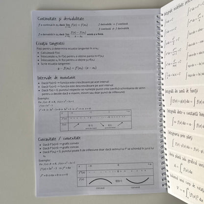 Caiet BAC 50 file (cu formule)