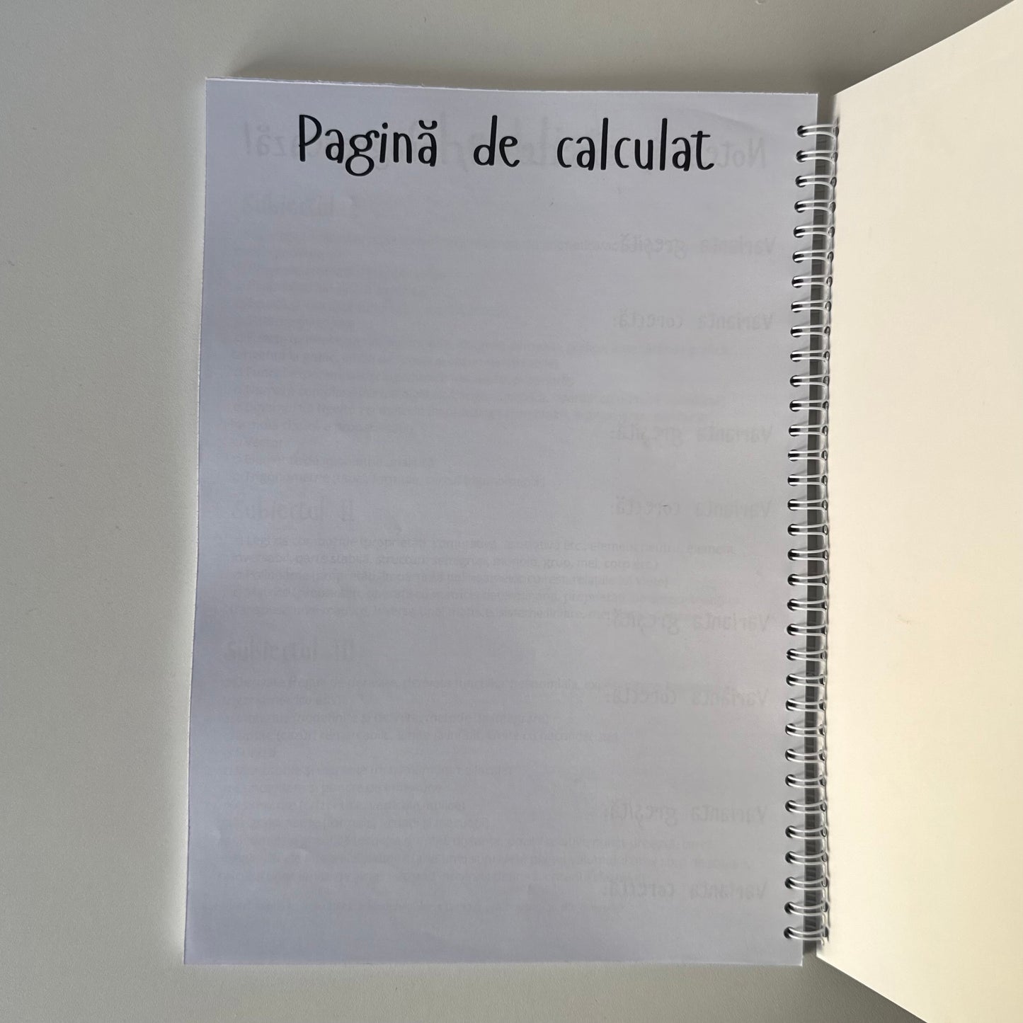 Caiet BAC 50 file (cu formule)