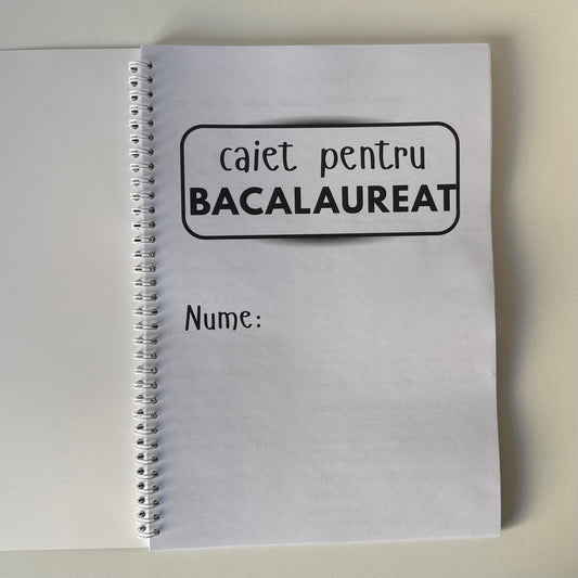 Caiet BAC 50 file (cu formule)