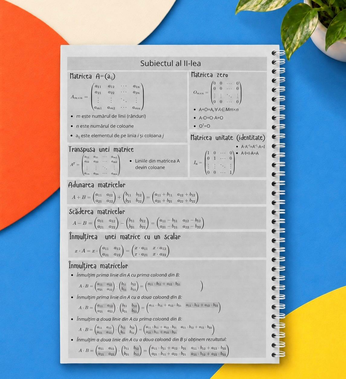 Caiet BAC 50 file (cu formule)