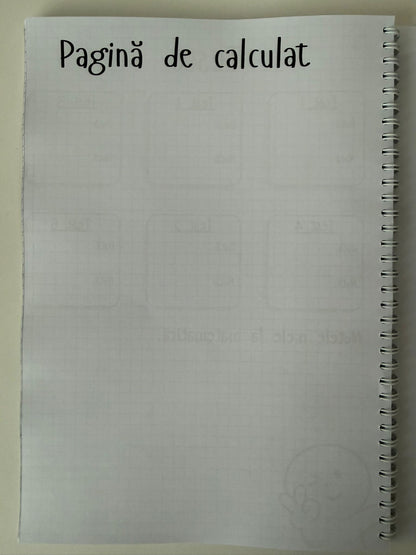 Caiet clasa a VIII-a 50 file (cu formule)