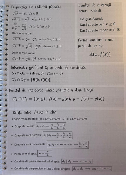 Caiet clasa a X-a 50 file (cu formule)