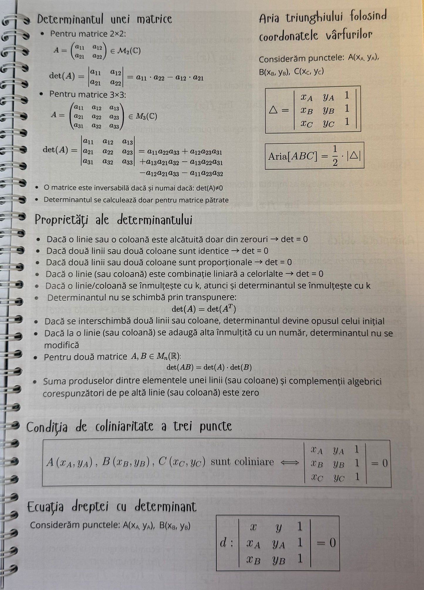 Caiet clasa a XI-a 50 file (cu formule)