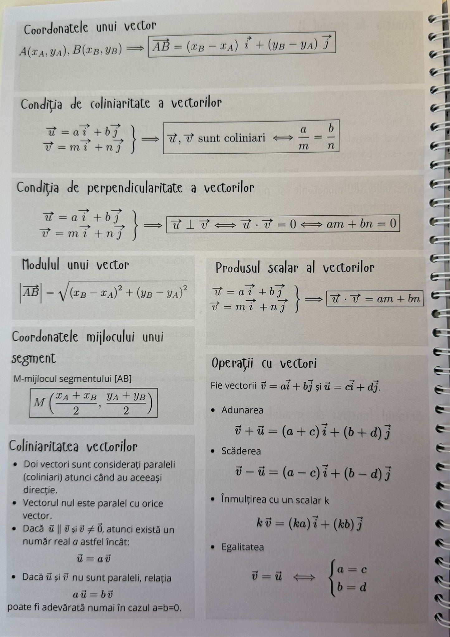 Caiet clasa a IX-a 50 file (cu formule)