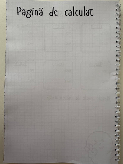 Caiet Clasa a VI-a 50 file (cu formule)